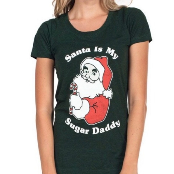 NWT Tipsy Elves Santa is my Sugar Daddy Tee - Picture 2 of 6